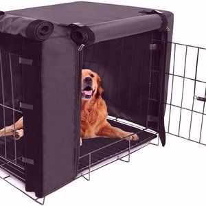 Durable dog box with lid double door